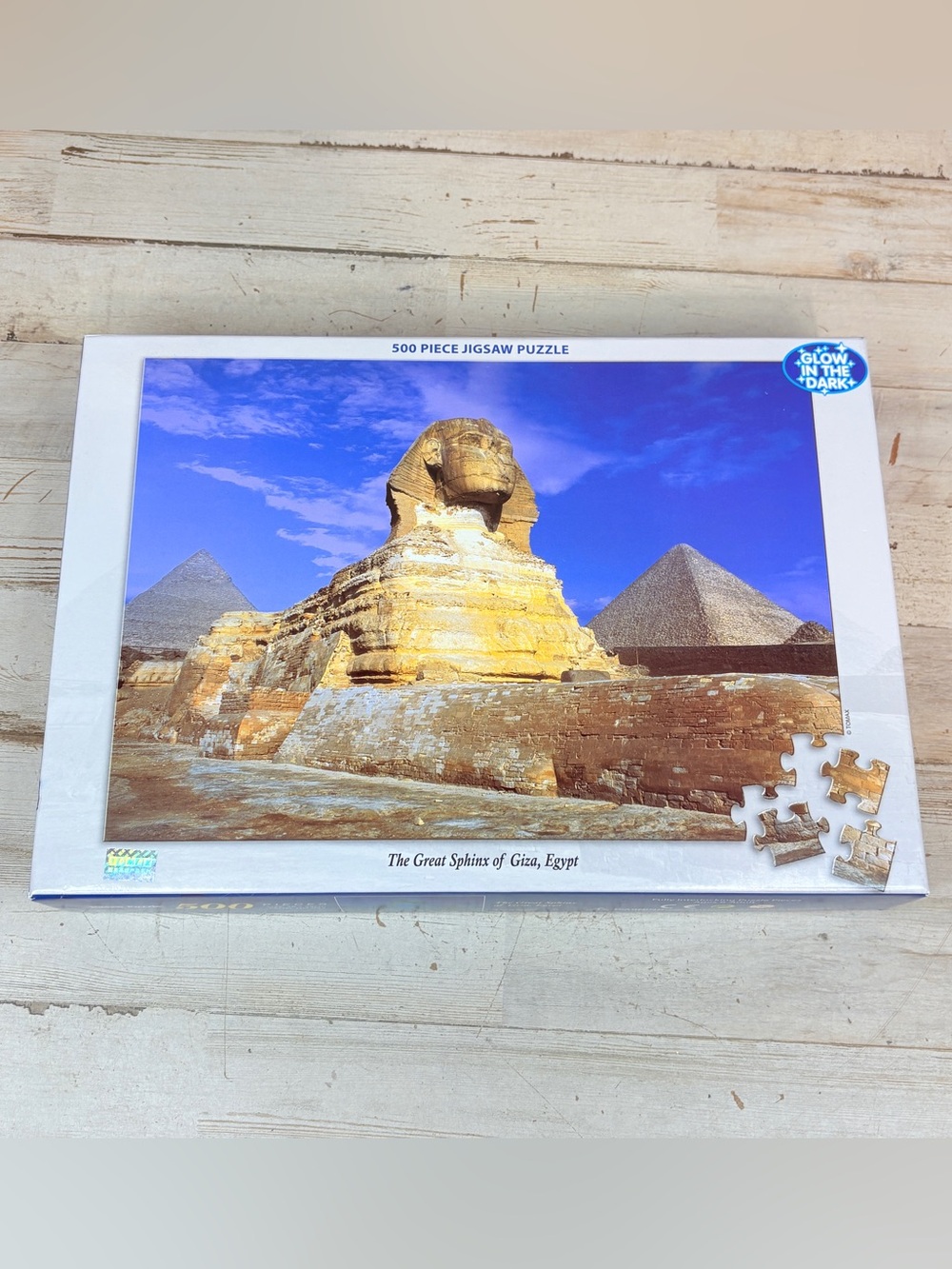 TOMAX Glow in the Dark 500-Piece Jigsaw Puzzle Great Sphinx of Giza 50-046